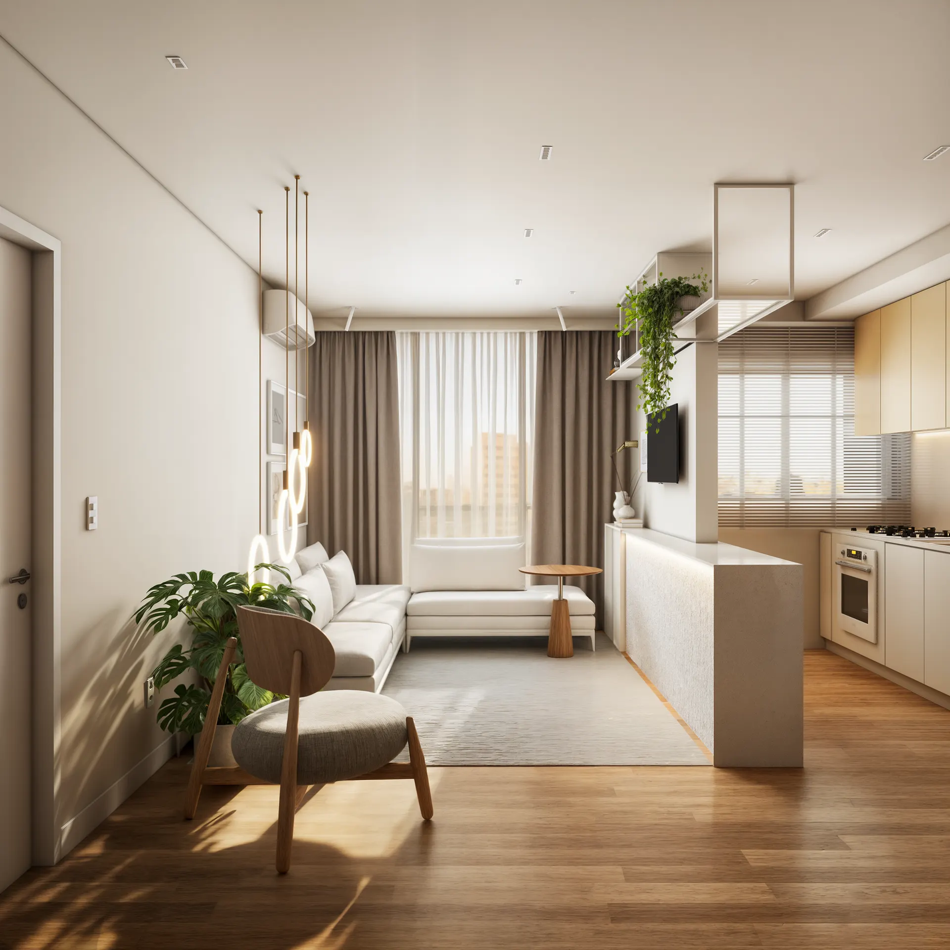 Living do apartamento NW