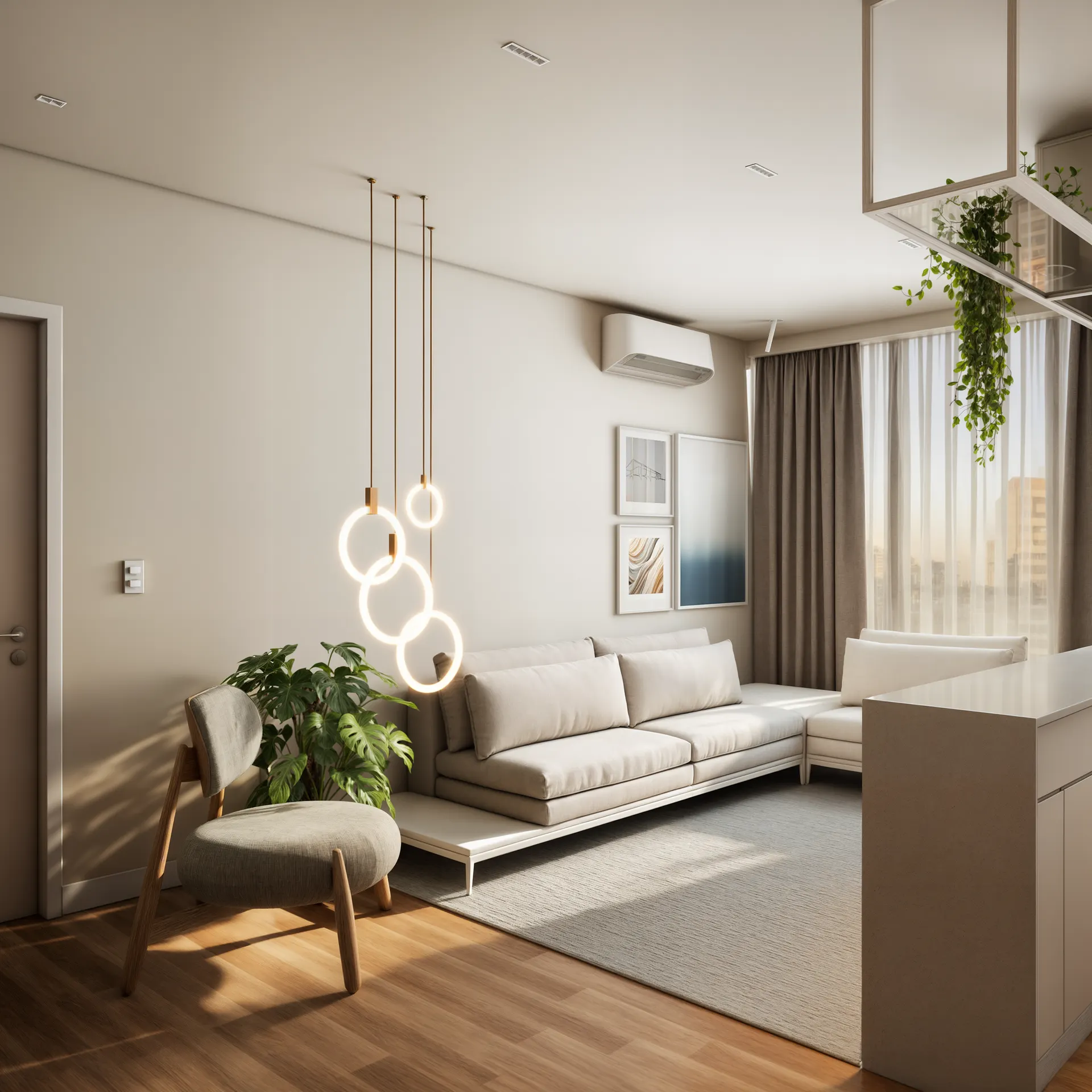 Living do apartamento NW