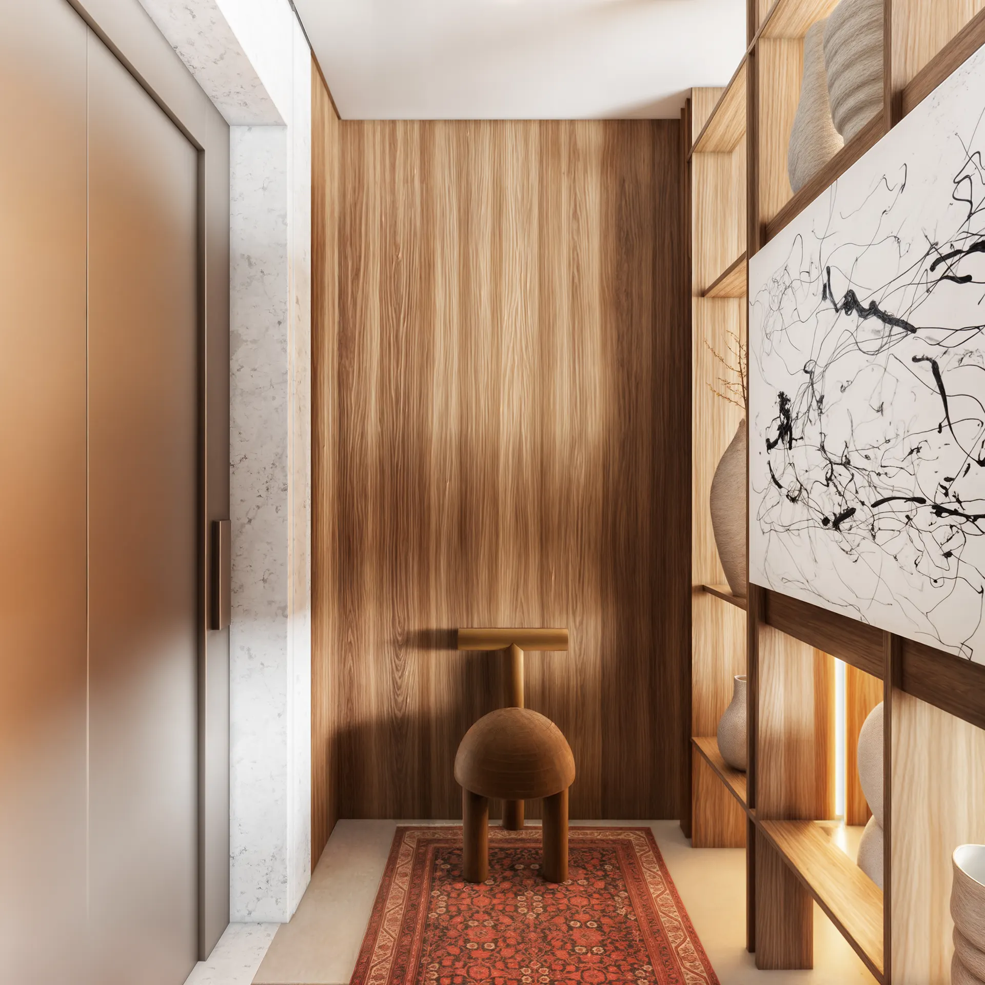 Hall de entrada do apartamento Legend