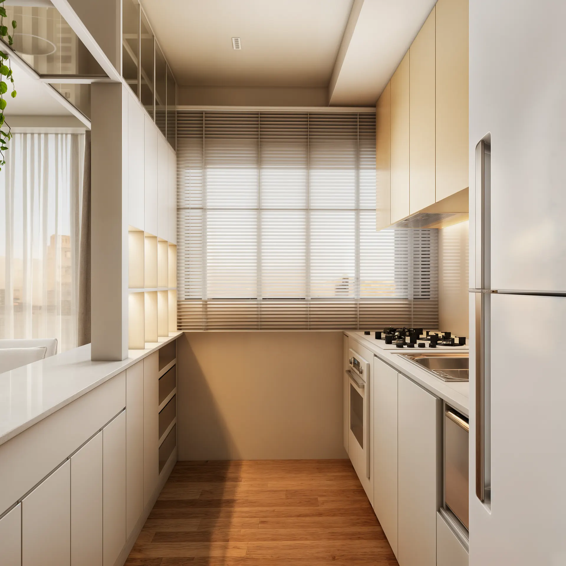 Cozinha do apartamento NW