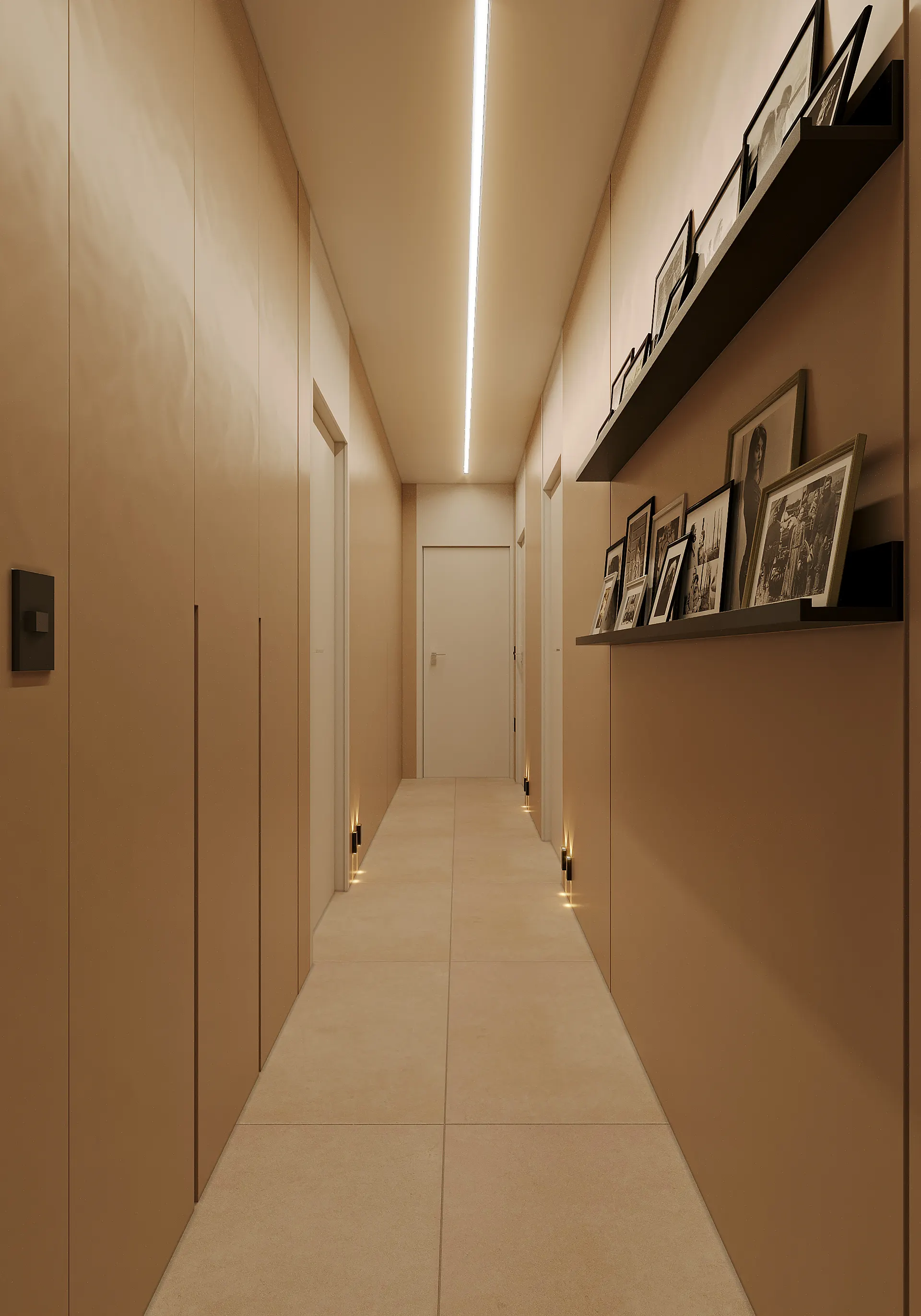 Circulação íntima do apartamento Le Rêve