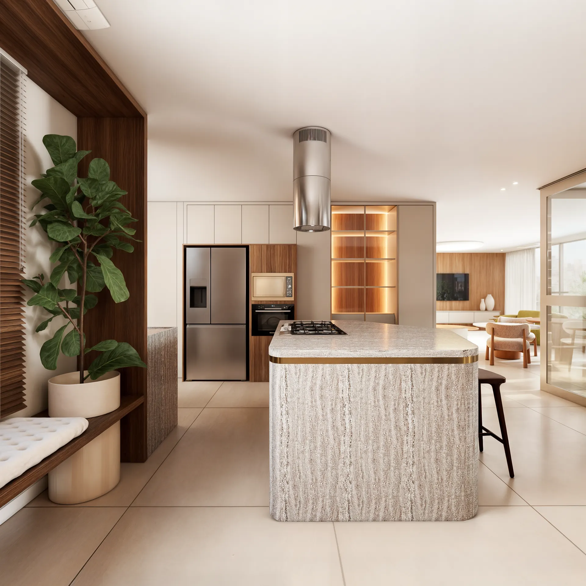 Cozinha do apartamento Legend
