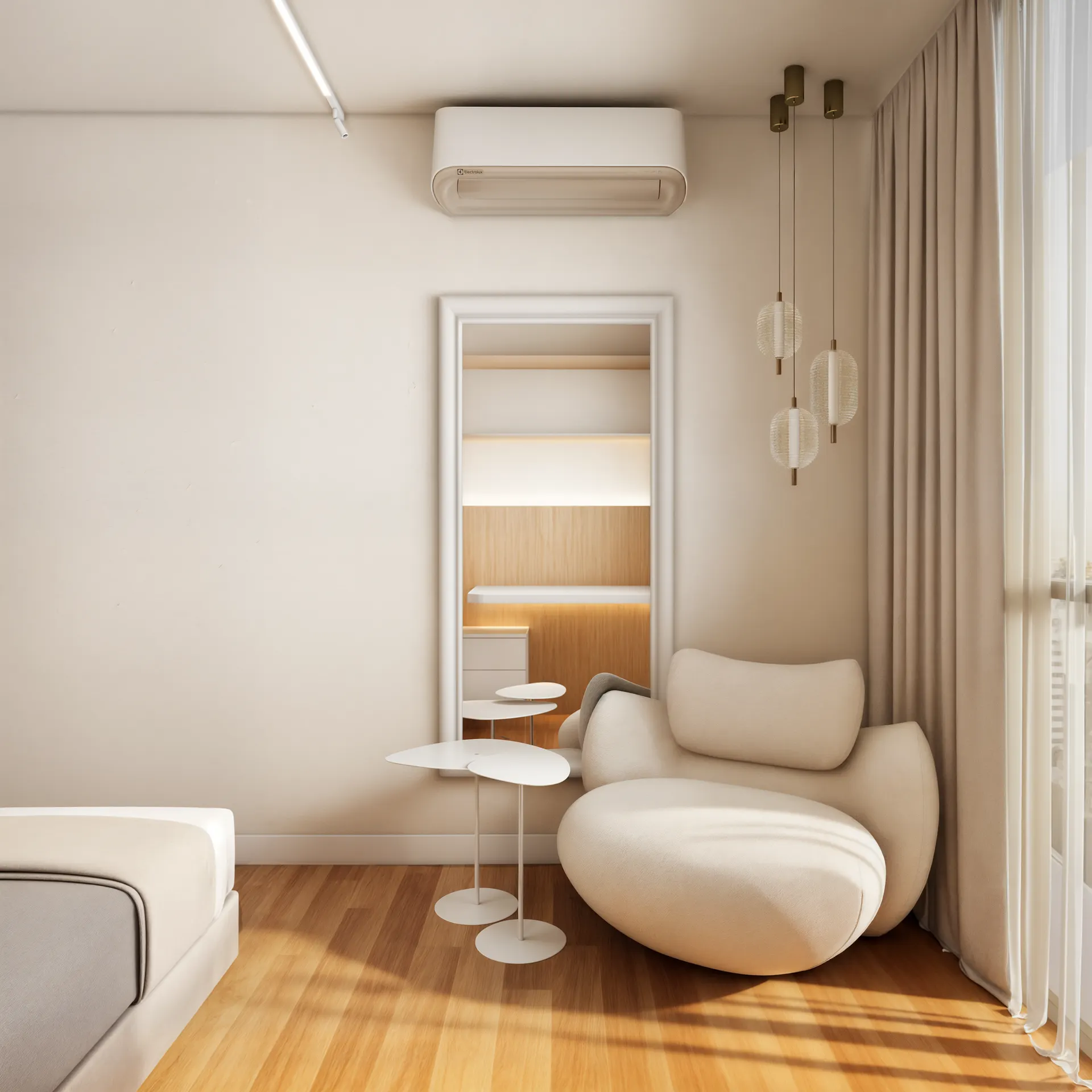 Suíte (leitura) do apartamento NW