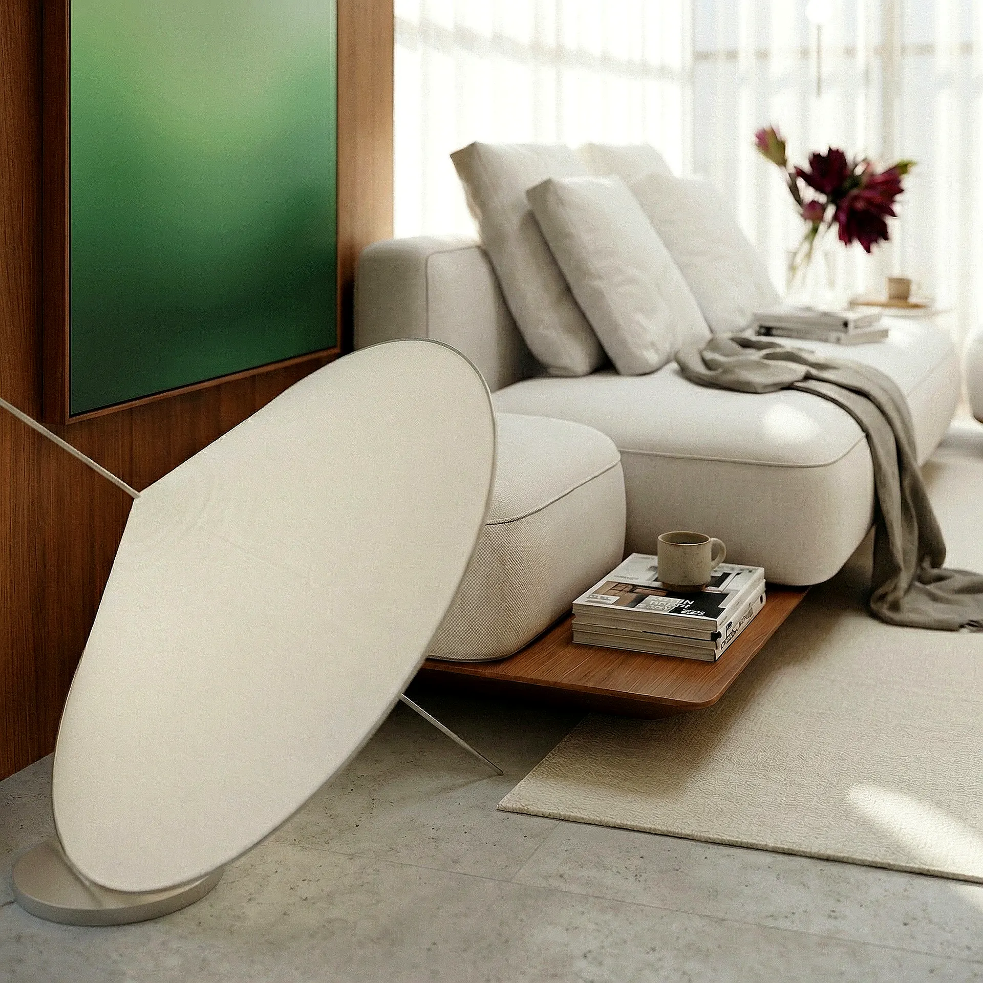 Living, detalhe do apartamento The Mark