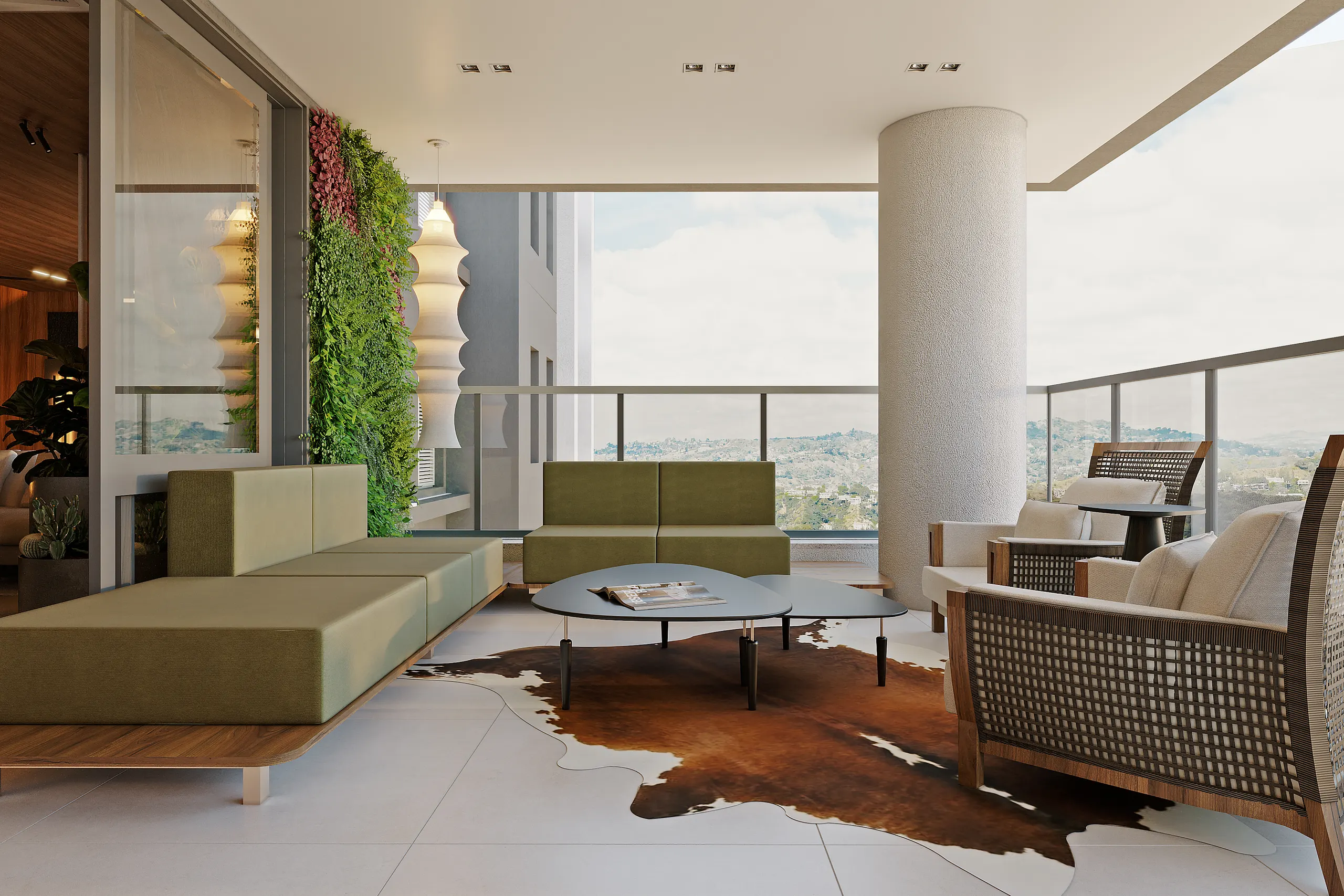 Varanda gourmet do apartamento Le Rêve