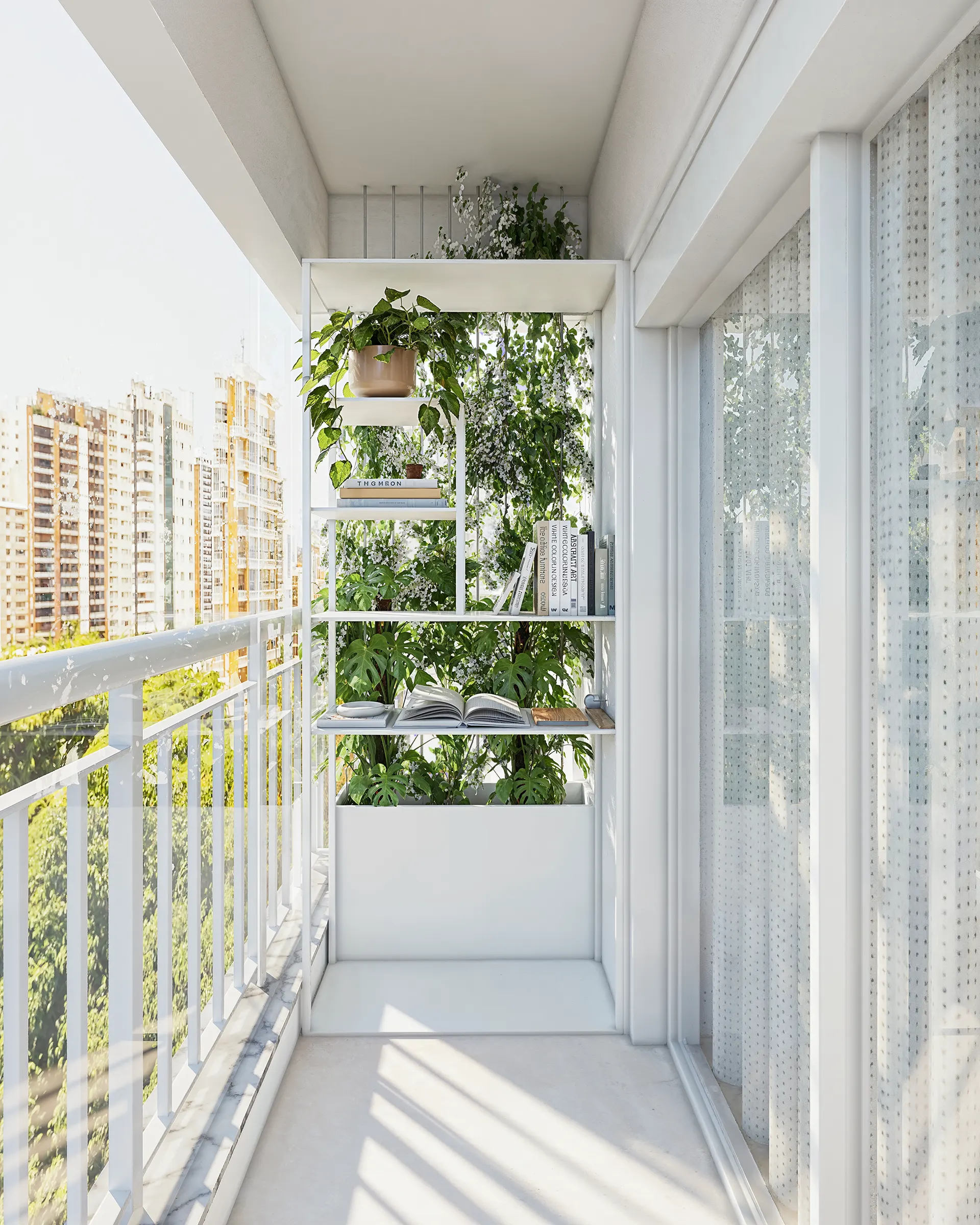Varanda do apartamento Caminhos da Lapa